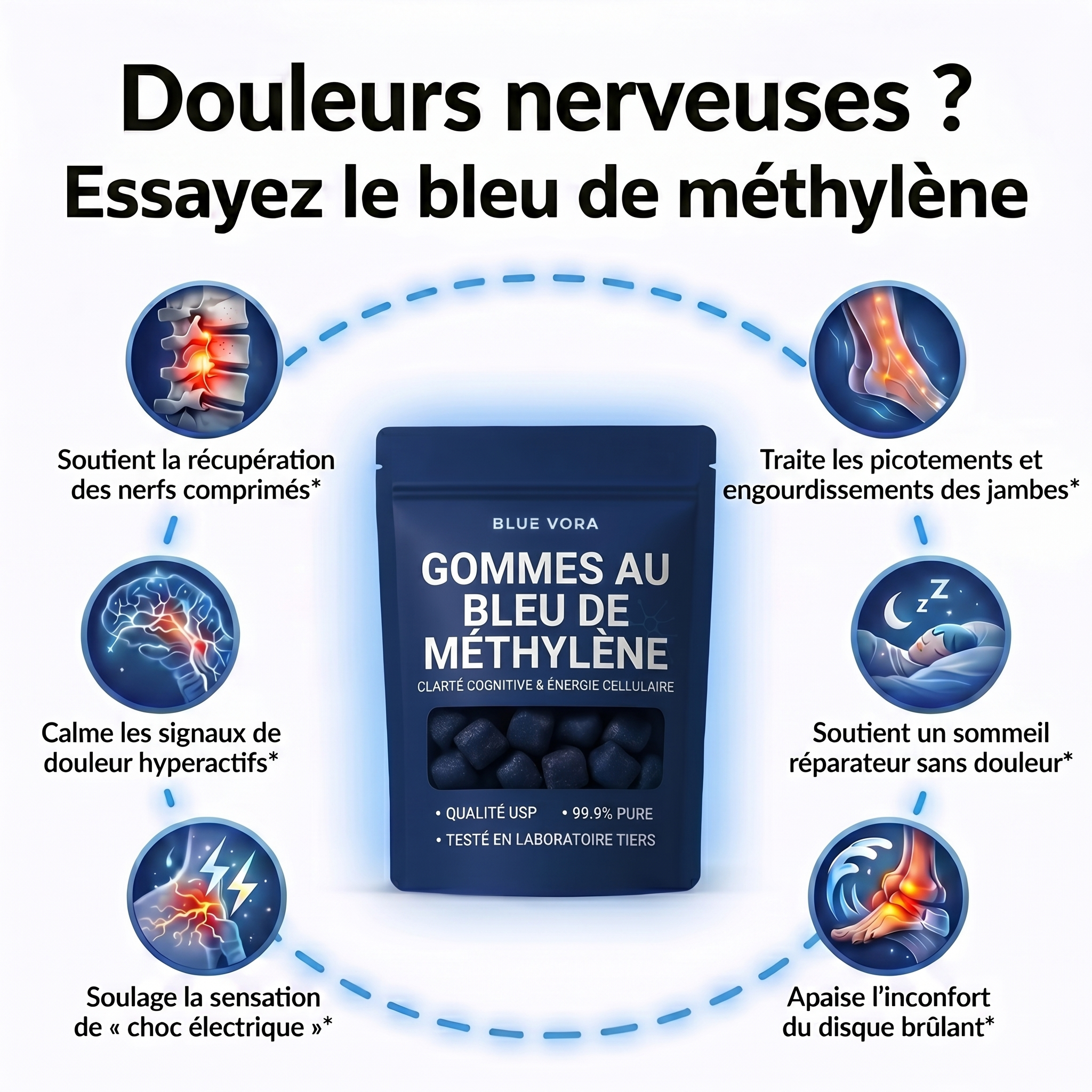 Bluevora - Gummies au Bleu de Methylène